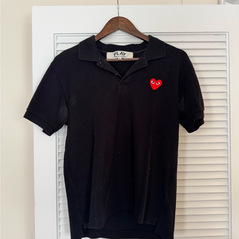 Vintage Comme des Garcons PLAY Black Polo